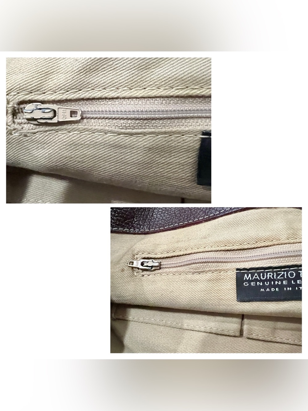Maurizio Taiuti Purple Leather Shoulder Bag Made in Italy - Picture 10 of 17